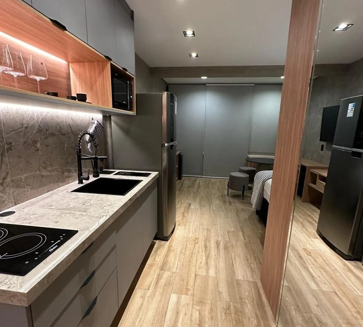 Studio Novo Mobiliado Proximo Metro Butanta Sao Paulo Apartment